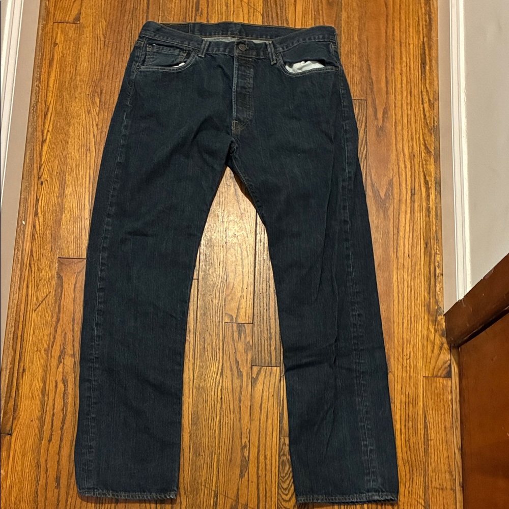 Levi’s 501 Dark Wash Men's Straight Jeans